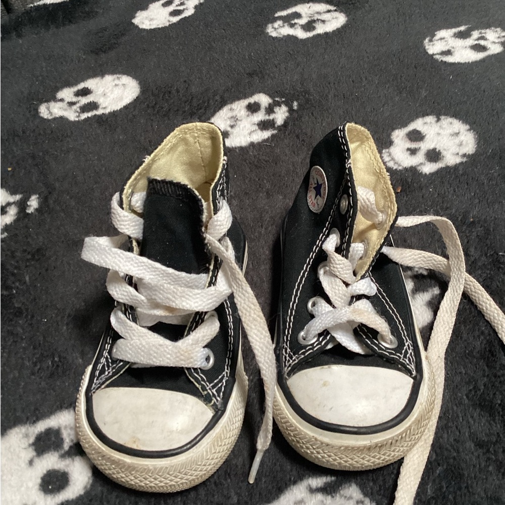 Converse Kids Black High-Top Sneakers